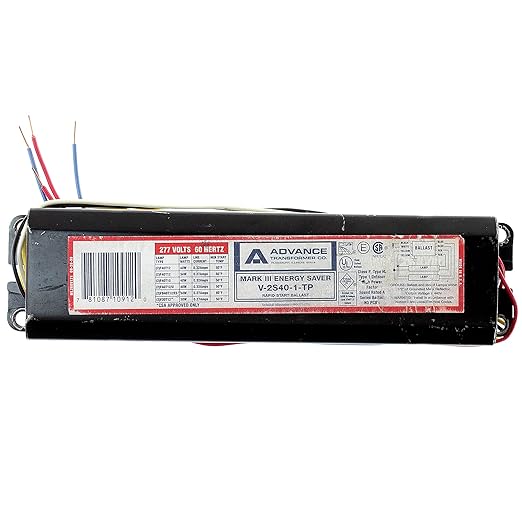 Advance V-2S40-1-TP Mark III Energy Saver Rapid Start Ballast 277V 60Hz