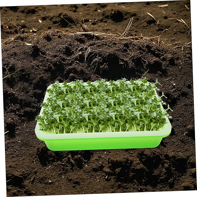 BESPORTBLE Hydroponic Seed Sprouter Tray Plant Trays for Sprouts Mason Jar Sprouting Kit