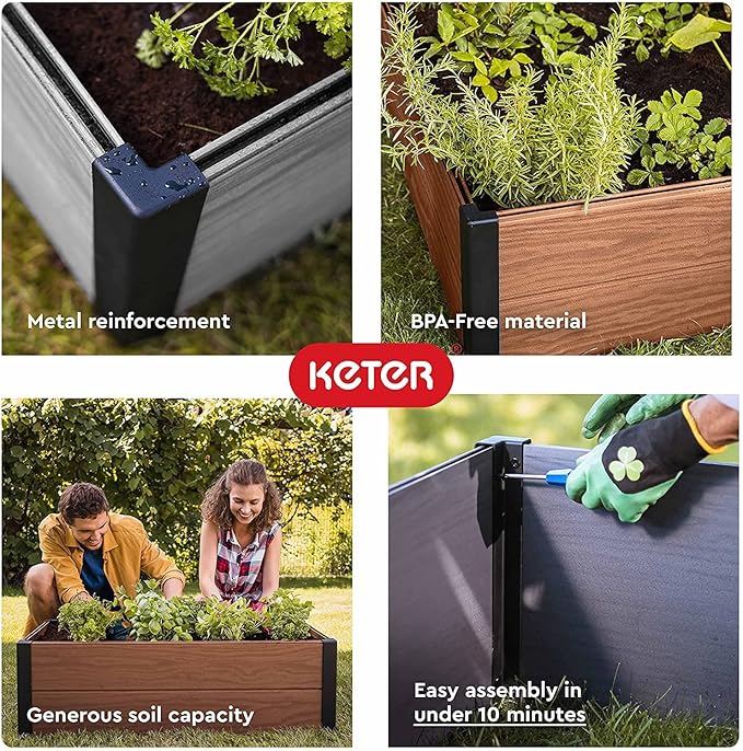 Keter Maple Raised Garden Bed