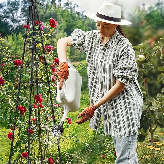 Trellis for Climbing Plants | Metal Obelisk Vertical Frame | 160cm Climbing Potted Garden Trellisfor Tomato Grape Cucumber Pea Vines Vegetable Flower Potted Indoor Outdoor