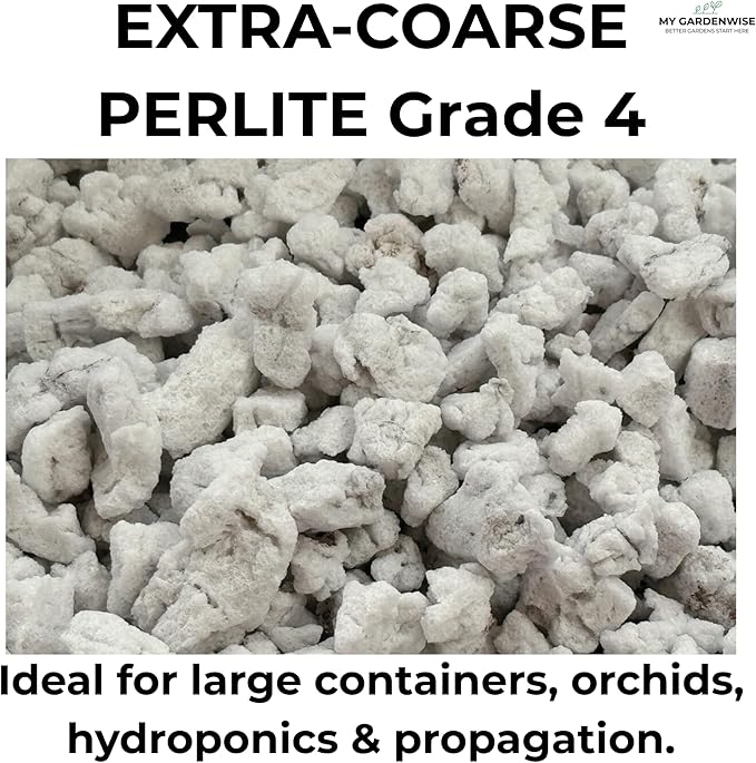 Perlite for Plants Extra Coarse Grade 4 Horticultural Perlite Organic Perlite for Gardening Indoor &amp Outdoor Made in USA (30 quarts)