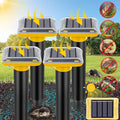 Mole Repellent Solar Powered2026 Upgraded Vole Repellent Ultrasonic Solar PoweredMole Repeller Outdoor for Lawns Garden YardGopher Trap Killer for GopherSquirrel(Yellow4 Pack)
