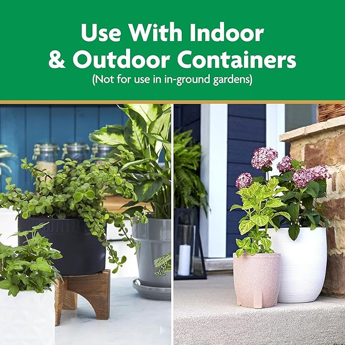 Miracle-Gro Potting Mix for Container Plants Flowers and Vegetables 2 cu. ft. &amp 24 Pack Indoor Plant Food Spikes Continuous Feeding for Houseplants