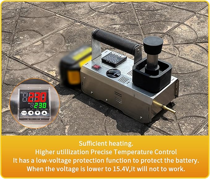 Upgraded Oxalic Acid Vaporizer 18V Mak Compatible Cordless Beekeeping Fogger 1-4g Dosage &amp Precise Temp Control for Hive Maintenance (No Battery)