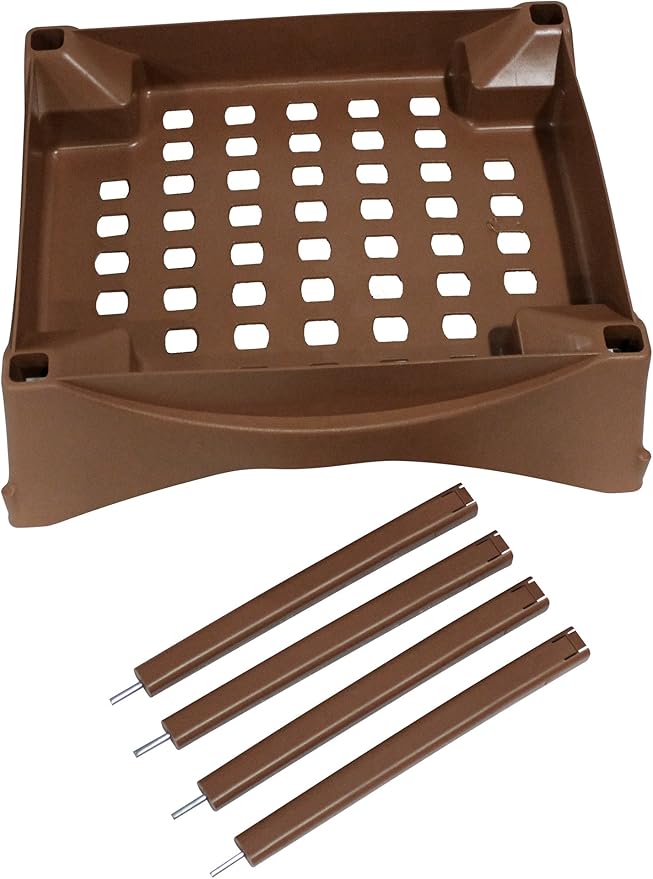Emsco Group 2401D Includes Legs and Casters-Turns Raised Bed Garden Patio Pickers Stand Accessory Kit Brown