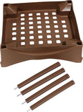 Emsco Group 2401D Includes Legs and Casters-Turns Raised Bed Garden Patio Pickers Stand Accessory Kit Brown