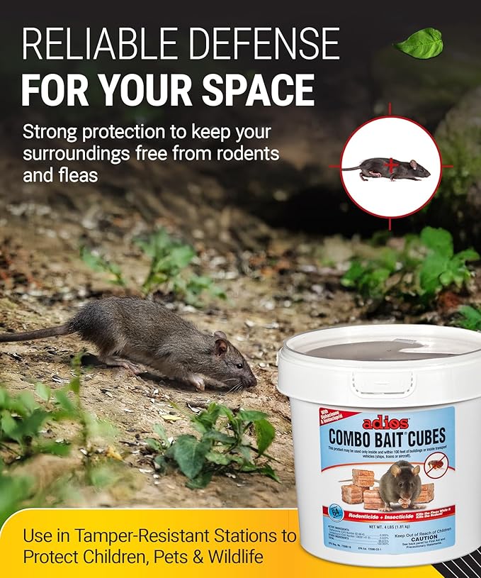 Kaput Adios Rodent Combo Bait Cubes