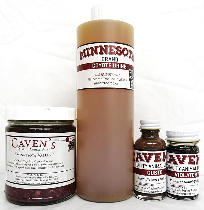 Cavens Minnesota Brand Professional Coyote Trapping Bait and Lure Kit K-13