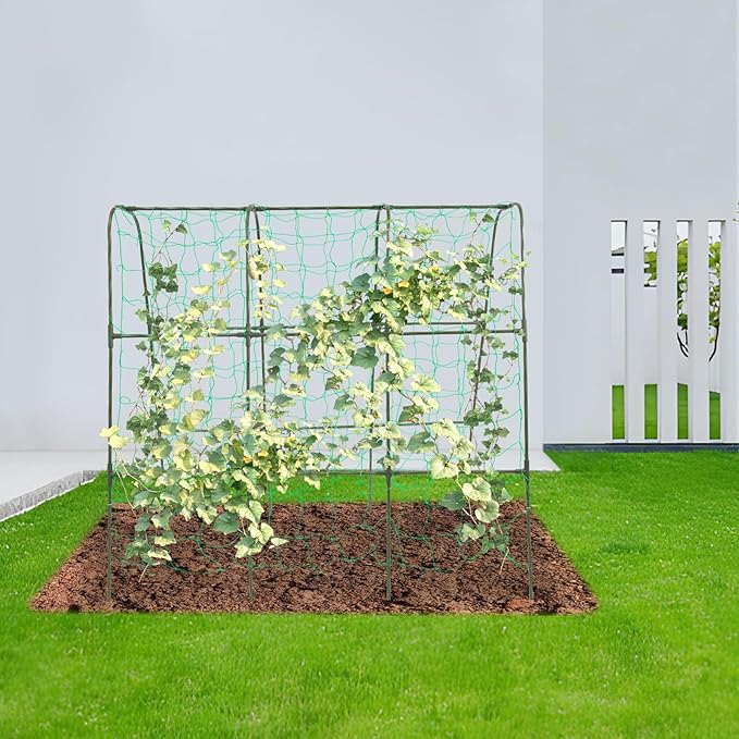 Garden Arch Tunnel Trellis for Climbing Plant Outdoor Garden Trellis Arch 3.94 FT Tall Arch Trellis for Climbing Plants Detachable Garden Tunnel with Netting