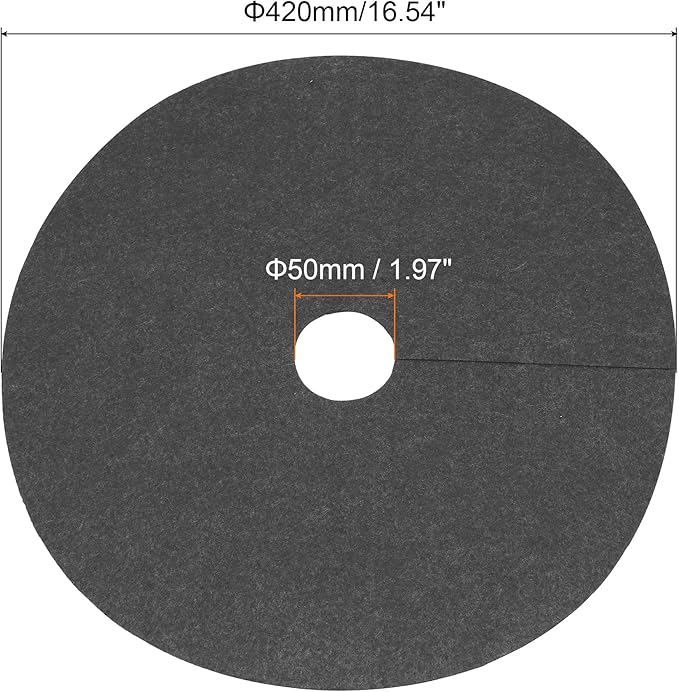 MECCANIXITY Tree Mulch Ring 16.5 Nonwoven Tree Protector Mat Plant Cover for Weed Control Round Weed Barrier Black 15 Pack