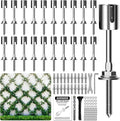 Wire Trellis for Climbing Plants Outdoor 20-Set Wall Trellis Kit T316 Espalier System for Fence and Garden DIY Projects (Hubs Only Without Cable)