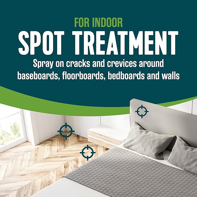 Ecologic Bed Bug Killer 64 Ounces Ready-To-Use Spray Kills Pyrethroid-Resistant Bed Bugs And Eggs 4 Pack