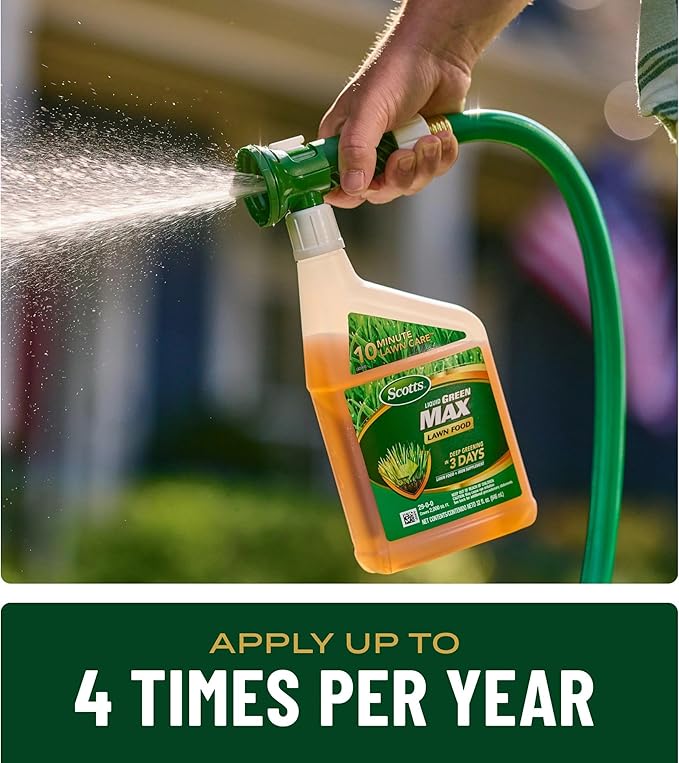 Scotts Liquid Green Max Lawn Food Lawn Fertilizer and Iron Supplement for Any Grass Type 29-0-0 32 fl. oz.