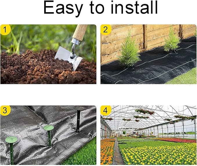 Woven Ground Cover Weed BarrierGarden Weed Barrier FabricWeed Blocker Fabric High Permeability Good for Flower Bed for Flower Bed Geotextile Fabric for Underlayment (Size : 1x30m)