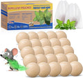 20 Pack Mouse Repellent Balls Rodent Repellent for Indoor Use Peppermint Balls for Rodents Natural Rat and Mice Deterrent Safe for Kids &amp Pets for Rodent Control Car Engines Home Garage