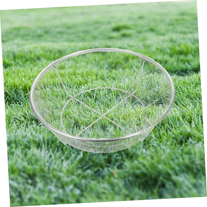 Rice Washing Sieve Strainer Fine Mesh Sifting Basket for Soil Sand and Grains Diameter Hole Durable Garden Tool for Efficient Screening and Sifting