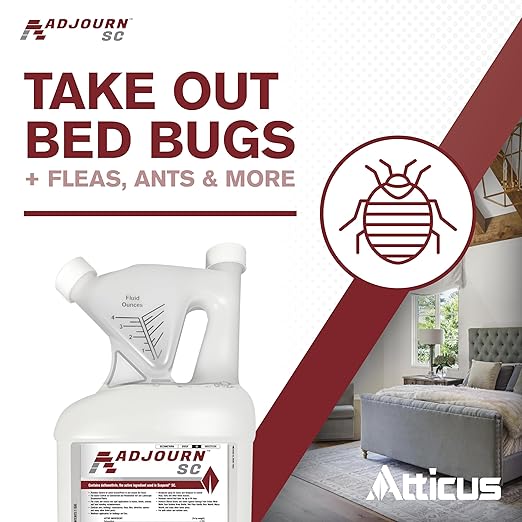 Atticus Adjourn SC Insecticide Concentrate (16 Ounce) - Deltamethrin 4.75% - Indoor and Outdoor Insect Control - Spiders Ants Bedbugs Fleas Ticks Wasps Lice and More