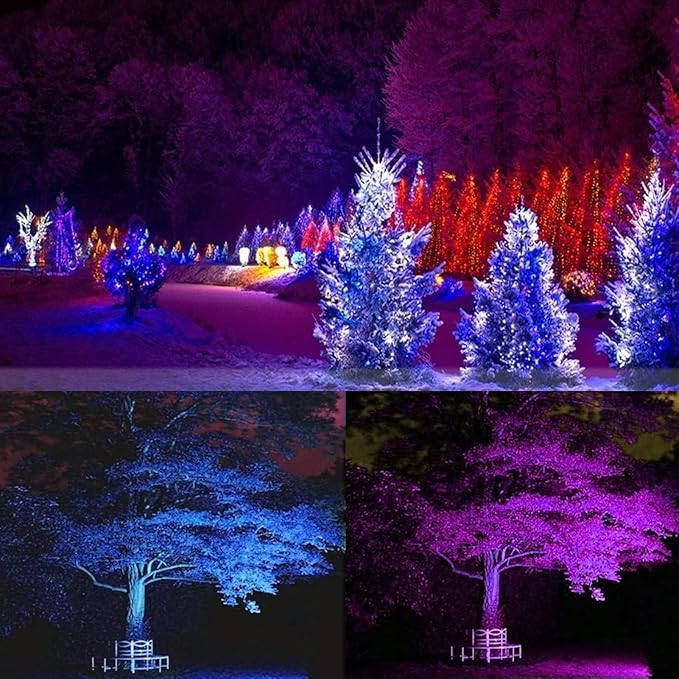 8PCS LED Landscape Lights - Outdoor COB Recessed Ground Spotlight 6W Color Changing Floor Light with Remote Control 12V-24V Stainless Steel Round Buried Garden Light(6W- 24v)
