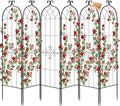 VEVOR 6 Packs Metal Garden Trellis for Climbing Plants Outdoor 71x20in Rustproof Plant Tall Trellis for Rose Vine Flowers and Vegetables