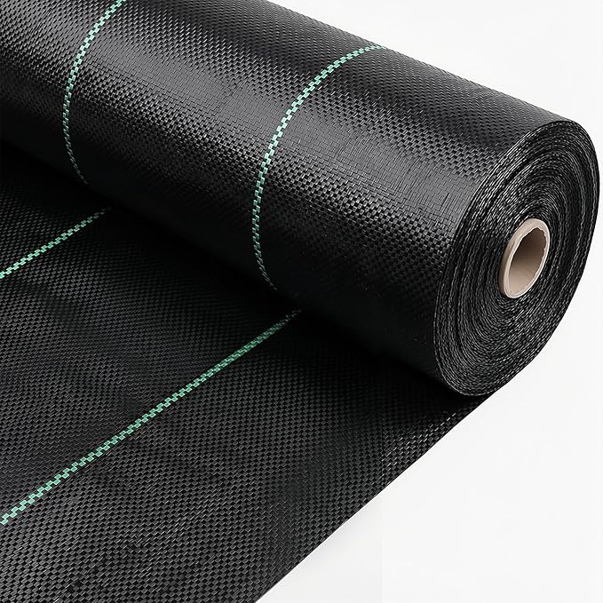 13x65ft Driveway Fabric 5.2OZ Commercial Weed Barrier Fabric Heavy Duty Landscape Fabric Weed Fabric Weed Blocker Fabric for Garden Weed Barrier Road Fabric Construction Project Erosion Control