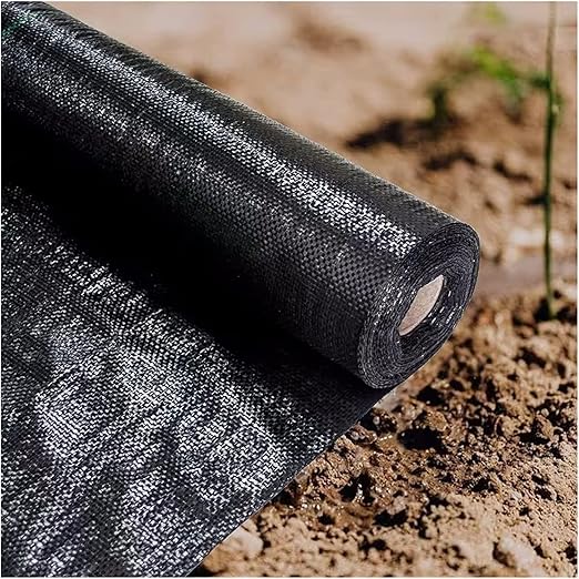 Heavy Duty Weed Barrier Fabric - Ground Cover Membrane for Vegetable Gardens 90gsm Polypropylene Weed Control Cloth(0.6mx50m)