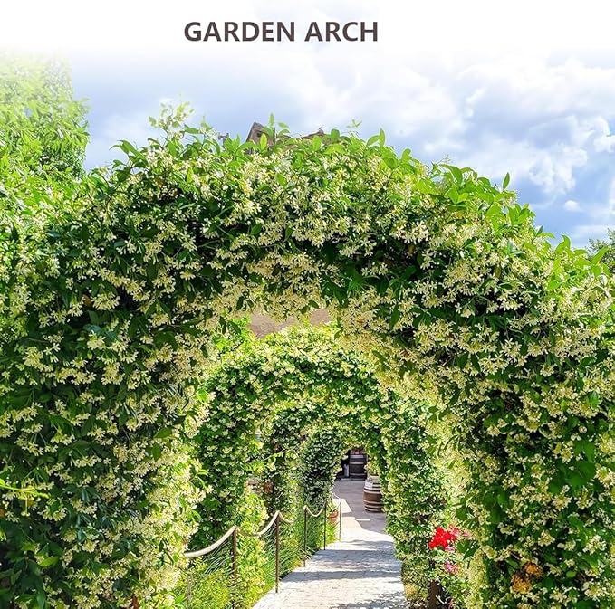 Garden Arch Trellis Garden Arbor Metal Wedding Arch for Vines Flowers Plant Climbing for AnniversaryBirthday PartyHalloweenOutdoor Wedding 7.5 H x 4.6 W
