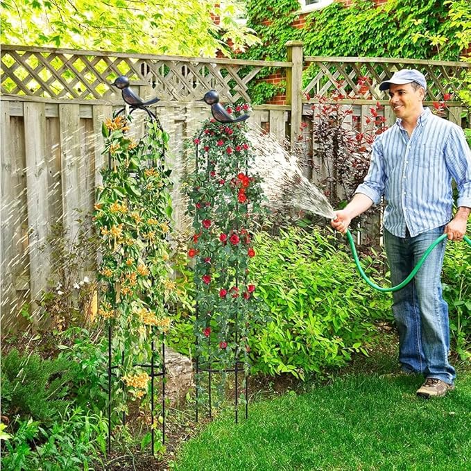 Garden Obelisk TrellisGarden Trellis Potted PlantsPlant Vine Support Potted Climbing Flower Vegetable Vine Indoor OutdoorPotted Plants (Size : 20 * 120cm/0.7 * 3.9ft)