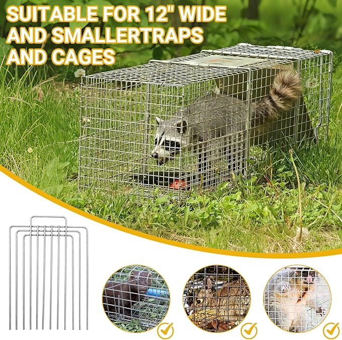Stainless Steel Trap Divider — Heavy-Duty Fork Divider for Live Animal Traps &amp Feral Cat CagesCorrosion-Resistant Handle Fits Tomahawk/Standard 12” Traps