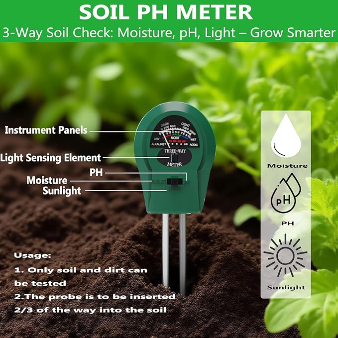 14 PCS Garden Tool Set with Soil Moisture Meter Stainless Stell Heavy Duty Gardening Hand Tools with Wood Handle Tote Bag Repotting Mat Gardening Tool Set Ideal Gift for Women and Men