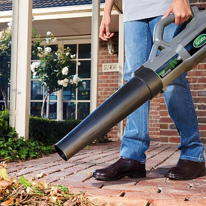 Scotts Outdoor Power Tools BLR20085S 8.5-Amp Turbo Power Corded Electric Leaf Blower Grey/Black