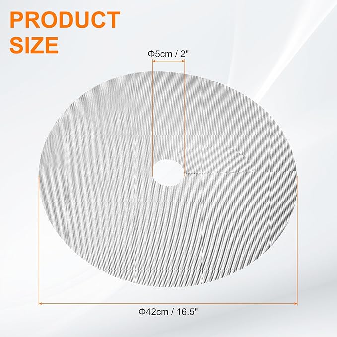 HARFINGTON 20pcs Tree Mulch Ring 16.5 Inch Non-Woven Round Tree Protector Weed Barrier Mat Plant Cover Rings for Weed Grass Control Root Protection Silver