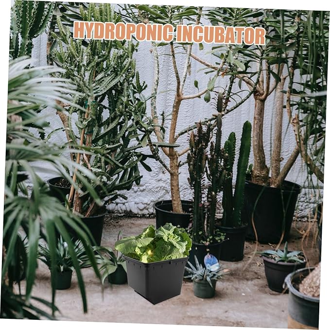 Milisten 1set Hydroponic Soilless Cultivation Buckets for Vegetables Fruits Easy Assembly Growing Box for Balcony Greenhouse Material No Lid