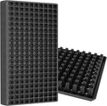 Gardzen 10 Pack 200 Cell Seed Starter Trays 1.5 Deep Plug Tray for Seedlings Durable Seedling Trays with Drainage Holes Fit Standard 1020 Drip Tray