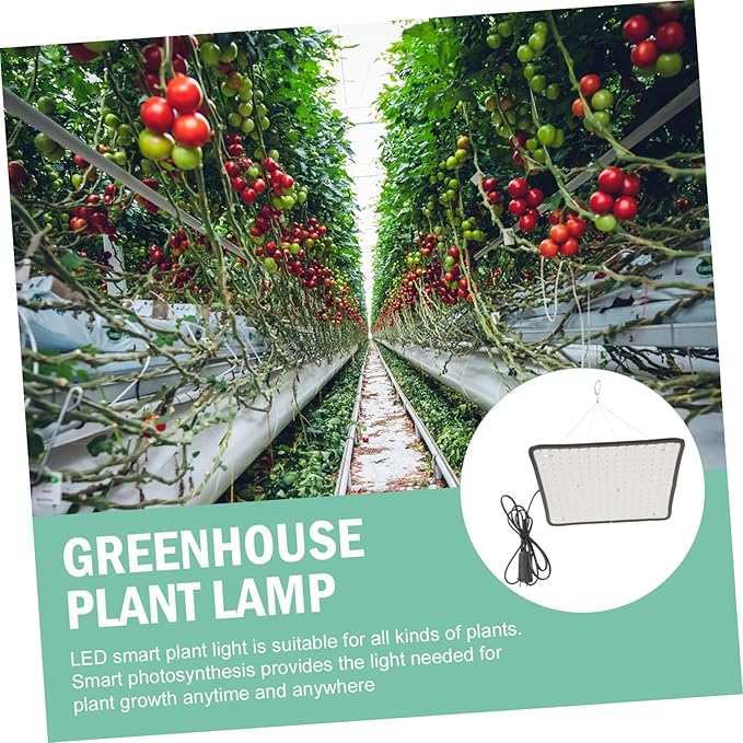 Dimmable Plant Growth Light with Led Indoor Plant Lamp for Greenhouses and Includes Hanging Chain for Easy Installation