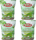 Hoffman Seed Starter Potting &amp Planting Mix with Wetting Agent for Moisture Retention 10qt Bag 4 Pack