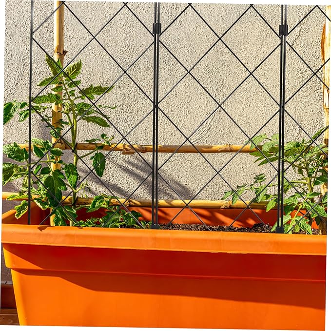 POPETPOP Gardening Support Bracket for Plant Stakes Faux Plants Outdoor Stand Moss Poles Climbing Rack Garden Trellis