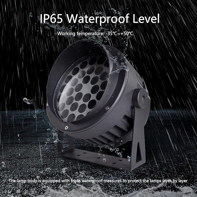 LED Spotlight Landscape Light IP65 Waterproof Outdoor Decorative Lamp for Yard Step Lawn and Wall (Blue 24W)