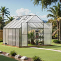 Green House for Outside Greenhouse for Outdoor Walk-in Garden Greenhouses Heavy Duty Polycarbonate Greenhouse Backyard Green Houses (10x10)