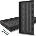 Gardzen 10-Pack 1020 Growing Trays Reusable Plant Grow Trays Ideal for Seed Starting Microgreens Indoor Gardening and Greenhouse Plant Nurseries