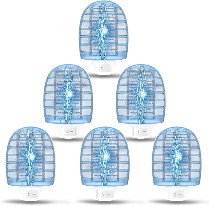 6 Packs Bug Zapper Indoor Fly Traps for Indoors Insect Traps for Home Mosquito Killer for Kids &amp Pets Home Kitchen Bedroom Baby Room Office-13