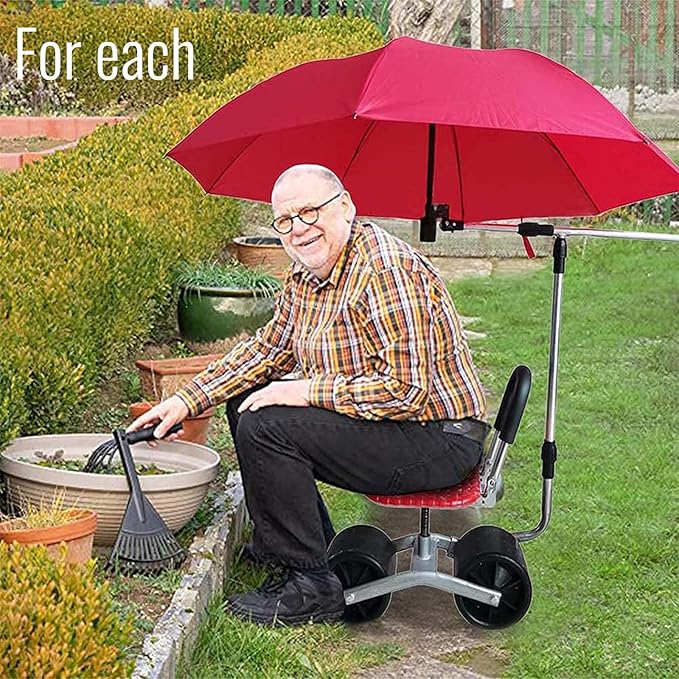 Garden Trolley Rolling Seat Kneele Stool Cart Patio Wagon Scooter Chair with Comfort Cushion Perfect Garden Stool for Garden Outdoor Yard Load Capacity Up to 150 Kg
