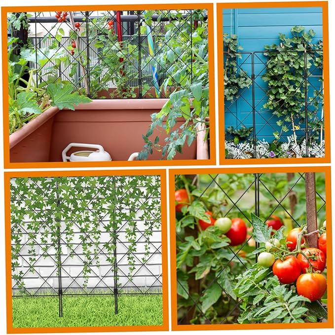 2pcs Plant Climbing Frame Garden Trellis for Support of Climbing Plants Sturdy Structure for Tomatoes Peas and Vines