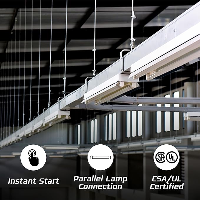 10 Pack - Replacement for ICN-2P32-SC 1 &amp 2 Lamp T8 Fluorescent Electronic Ballast - 120-277 Volt - Instant Start - UL Approved