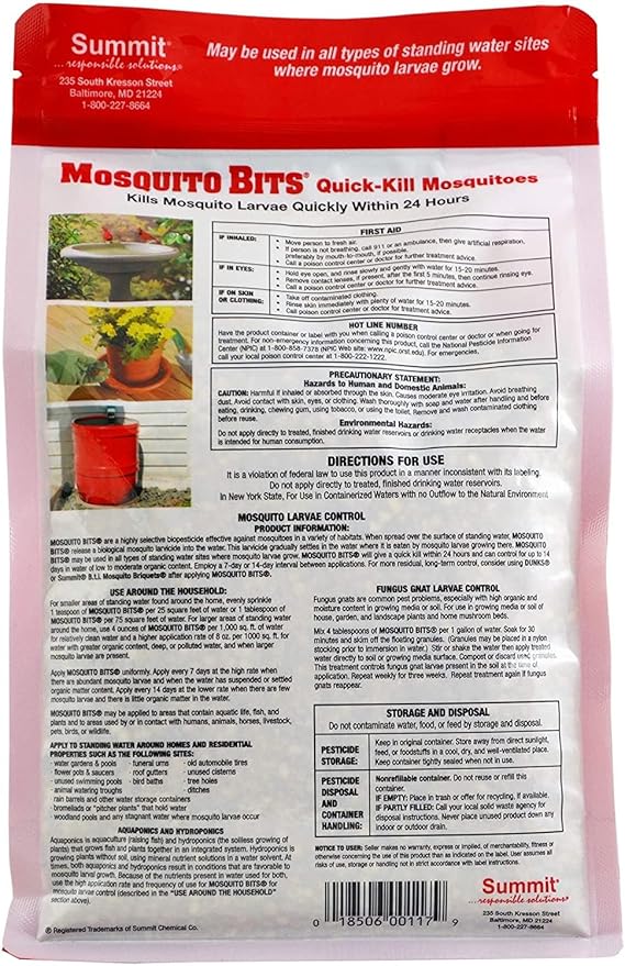 Summit Responsible Solutions Mosquito Bits - Quick Kill 60-Ounce (2 Pack)