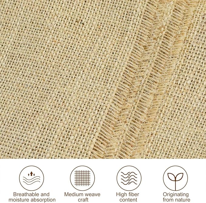 Agfabric 64 inch x100 Feet Garden Burlap Fabric Roll Burlap Tree WrapMultipurpose High Density Natural Jute Material for GardeningAisle RunnerCraftsWeed Barrier
