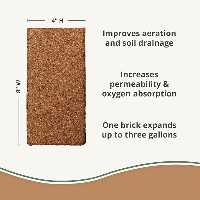 Coco Bliss 650gm Bricks (5-Pack) + Perlite Bliss (8 Qts) - Coco Coir Bricks &amp Organic Perlite for Plants - Coco Coir Perlite Mix - Organic Coco Coir for Plants - Coconut Coir Bulk Potting Soil Mix
