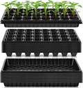 Vesici 32 Pack Seed Starter Trays 32 Cell Seedling Trays with 1020 Flat Tray Deep Plug Nursery Plant Pots for Germination Water Collection Indoor Outdoor Seed Starting &amp Transplanting