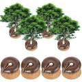 4 Set Tree Watering Ring 20gal Watering Bags with Coconut Fiber Mulch Ring – Deep Root and Slow Release Automatic Drip Irrigation System for New Trees Multi-Trunk Trees and Shrubs