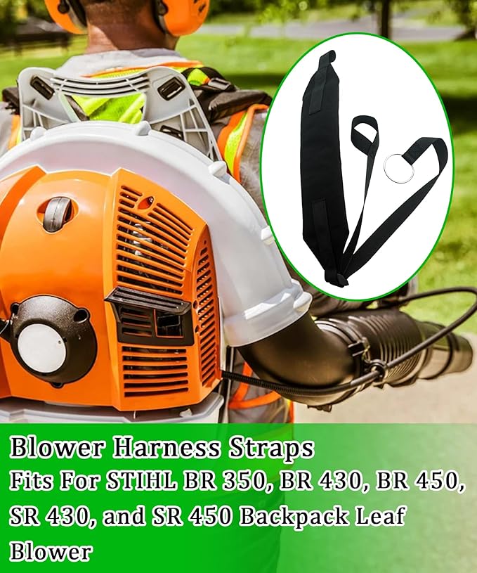 2 PCS Blower Shoulder Strap Left &amp Right Fits For BR350 BR430 BR450 SR450 SR430 Backpack Leaf BlowerReplace 4244-710-9005