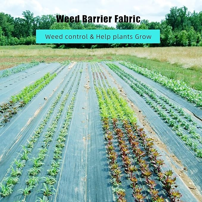 6.5x300FT Heavy Duty Landscape Fabric3Oz Premium Weed BarrierWeed Control Garden Cloth Woven Geotextile Fabricfor Garden Beds Underlayment Commercial Driveway